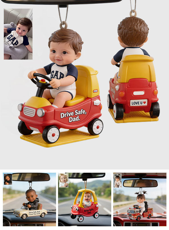 Conduisez prudemment Papa - Figurine 3D personnalisée pour père
