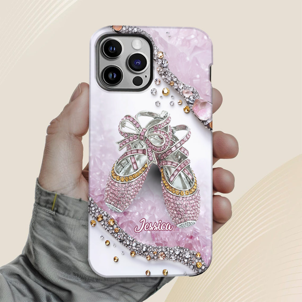 Chaussures de ballet mignonnes - Coque de téléphone personnalisée avec imprimé intégral de ballerine