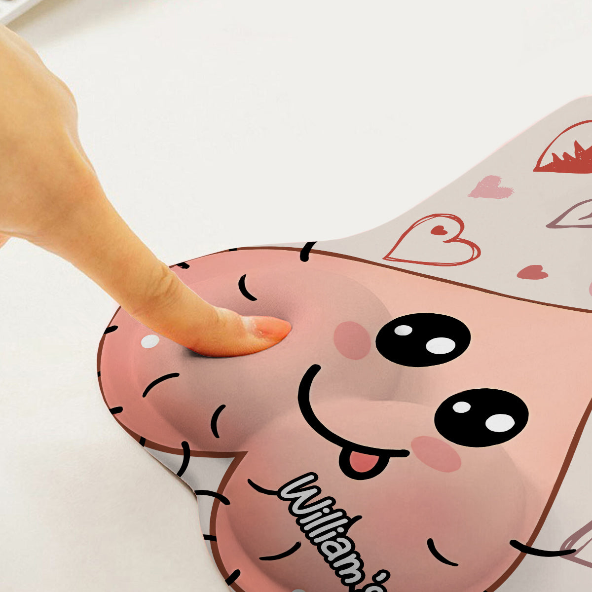 I'm Nuts About You - Personalized Couple 3D Mouse Pad