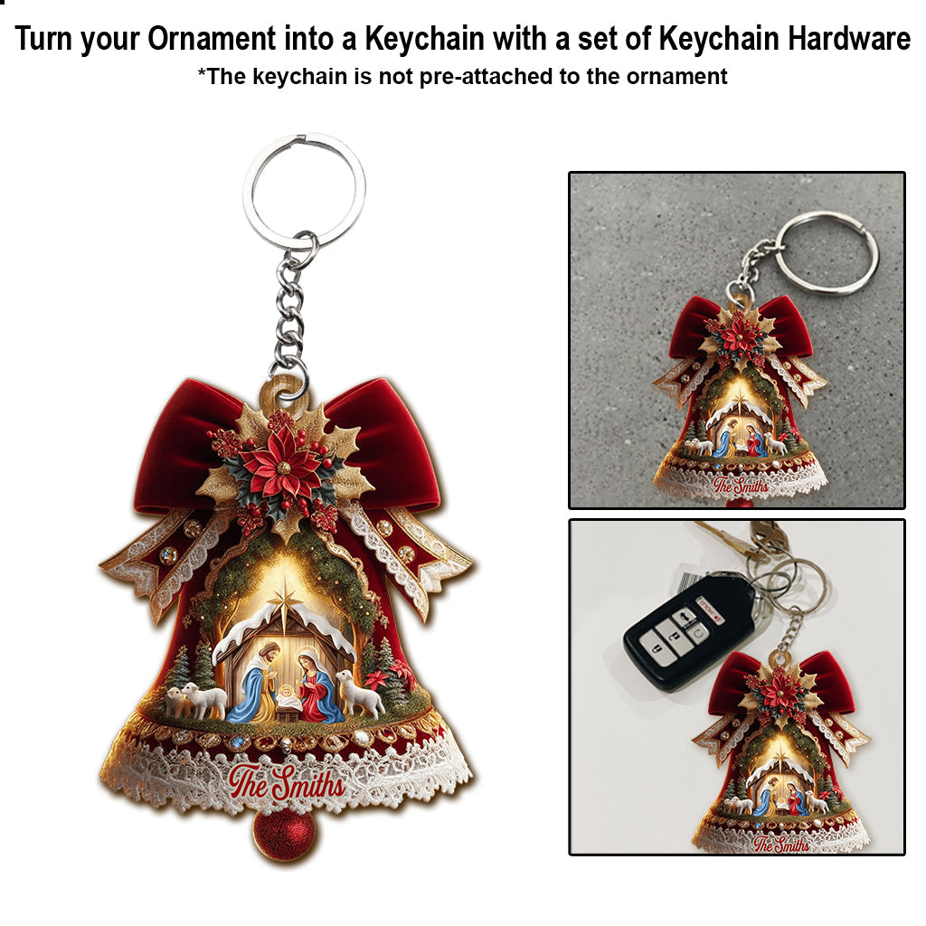 Crèche - Ornement chrétien personnalisé