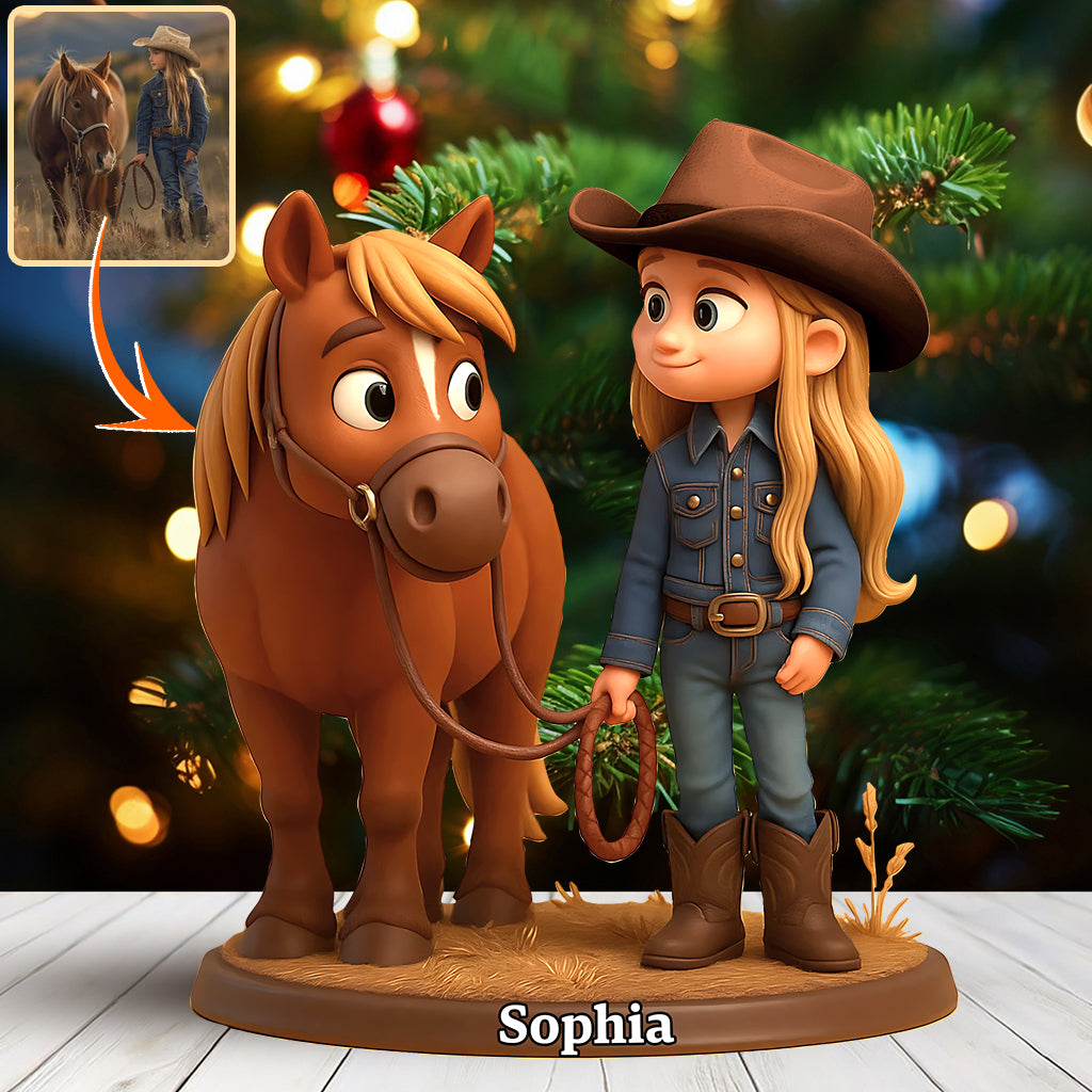 Love Horse - Personalized Horse Custom Shaped Acrylic Plaque