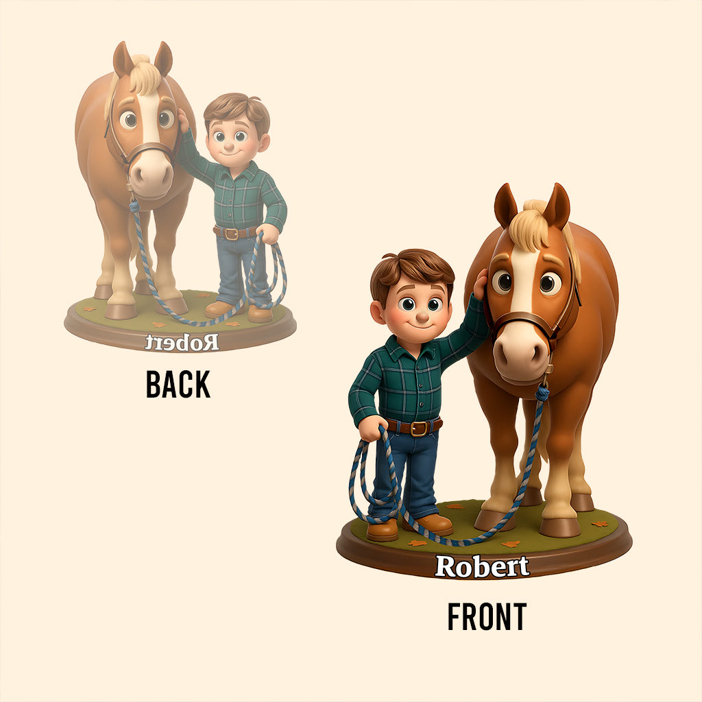 Love Horse - Personalized Horse Custom Shaped Acrylic Plaque