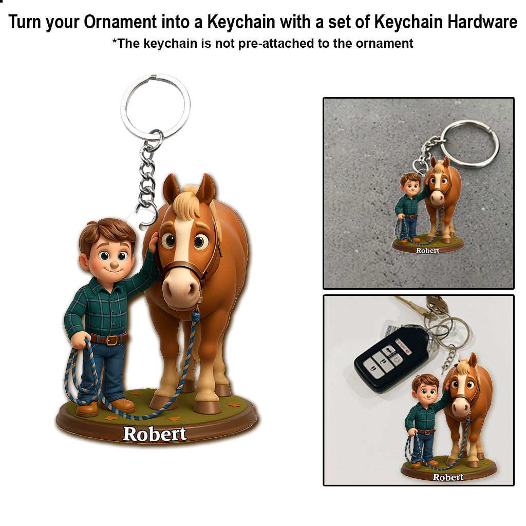 Love Horse - Personalized Horse Ornament