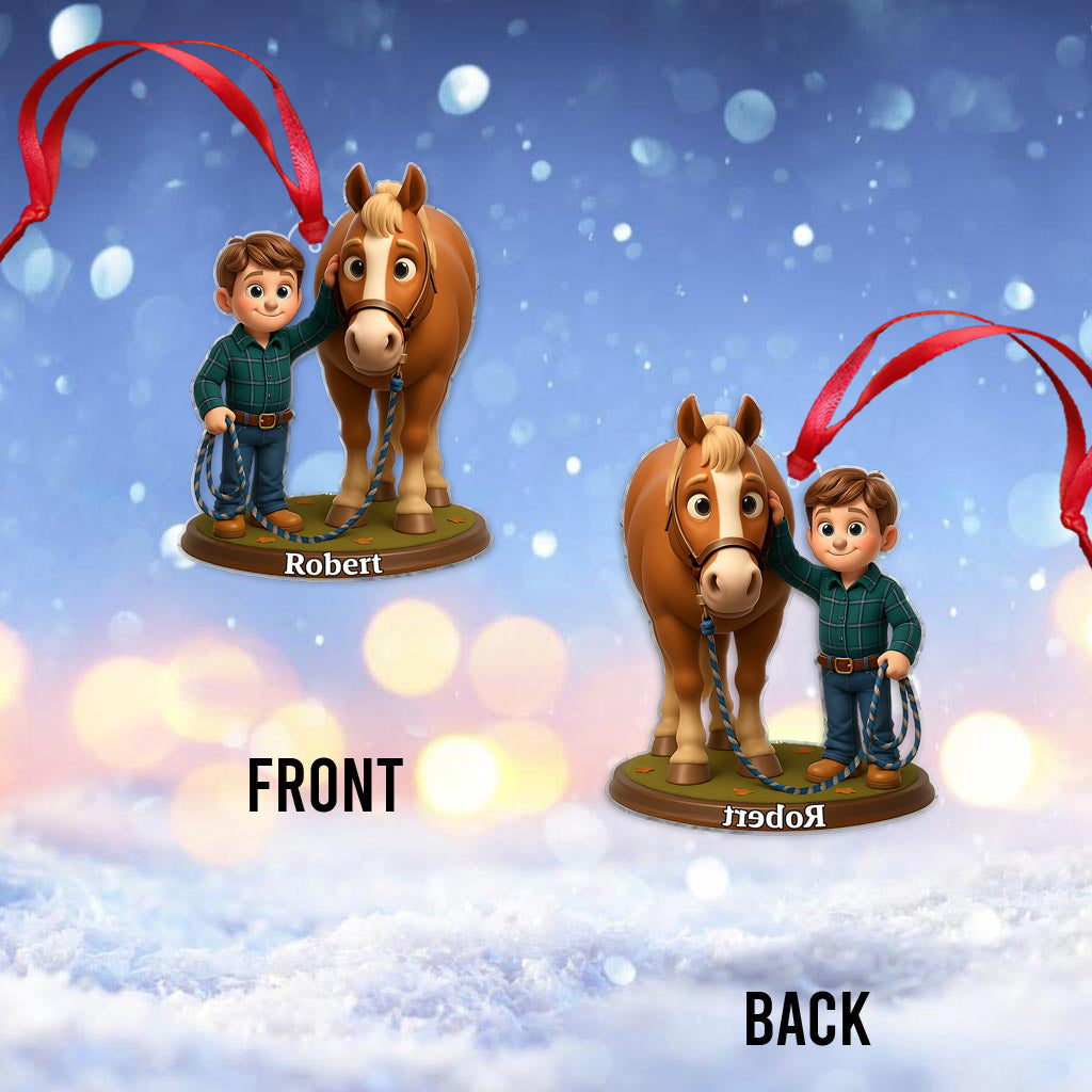 Love Horse - Personalized Horse Ornament