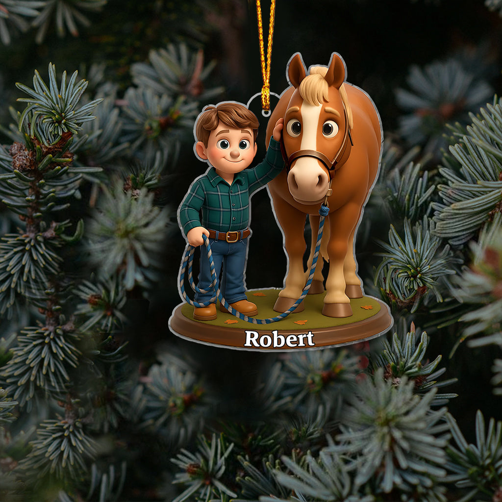 Love Horse - Personalized Horse Ornament