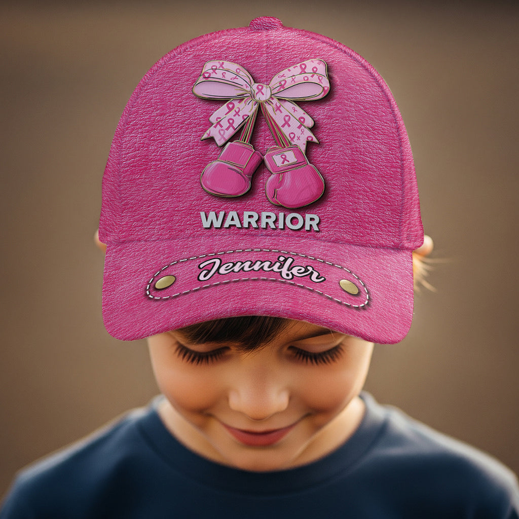 Guerrière - Casquette classique personnalisée pour la sensibilisation au cancer du sein