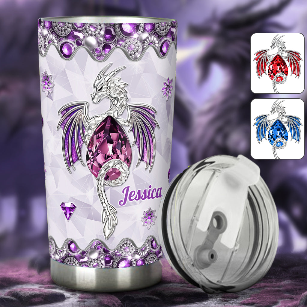 Love Dragons - Personalized Dragon Tumbler