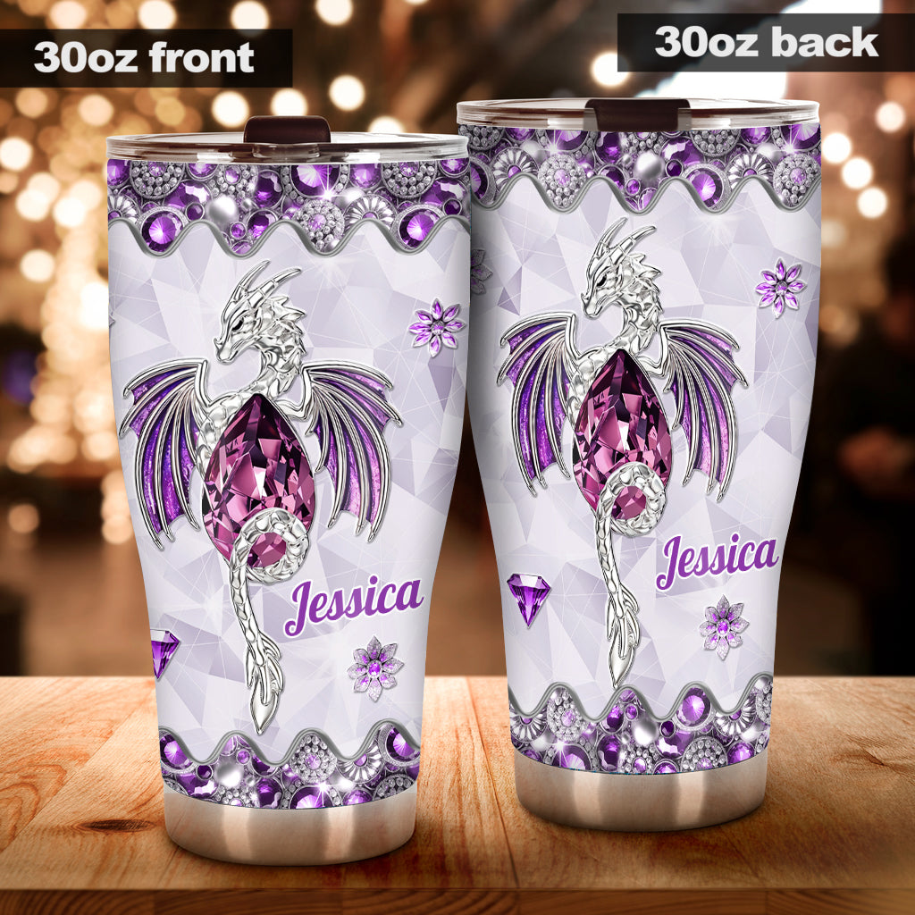 Love Dragons - Personalized Dragon Tumbler