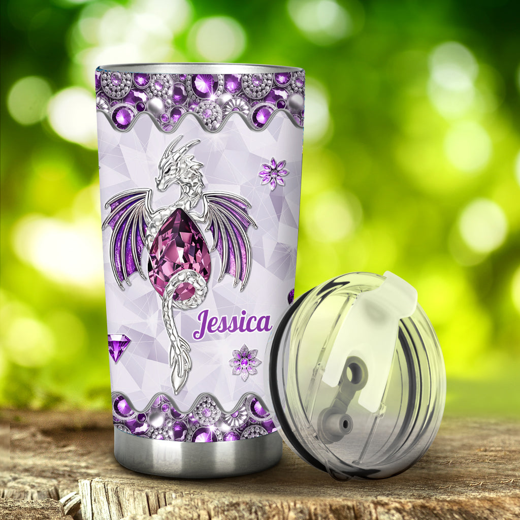Love Dragons - Personalized Dragon Tumbler