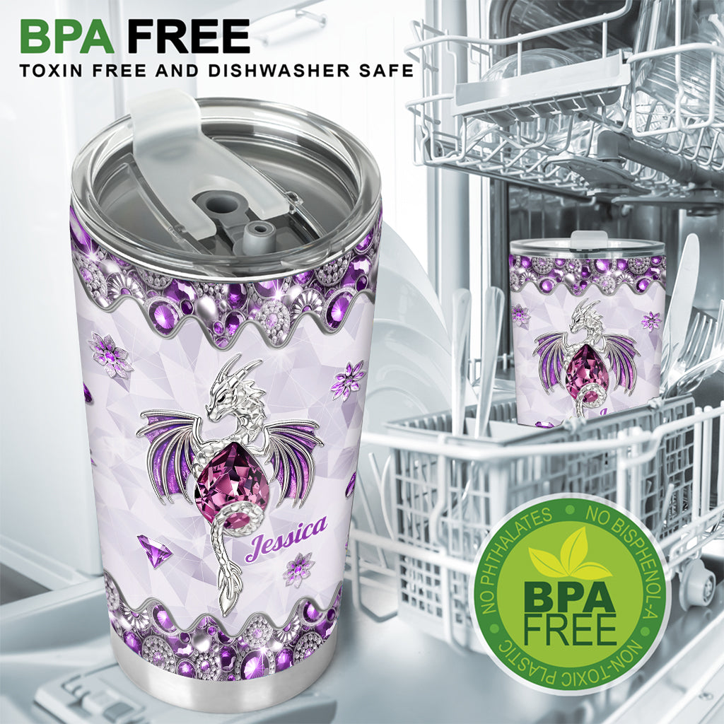 Love Dragons - Personalized Dragon Tumbler