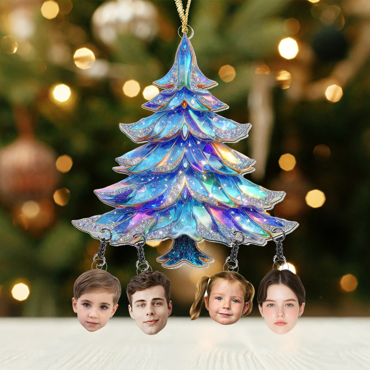 Our Family - Personalized Family Ornament With Charm