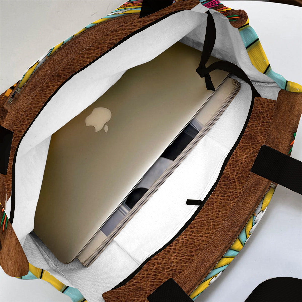 Hippie Soul - Personalized Hippie All-Over Print Canvas Tote Bag