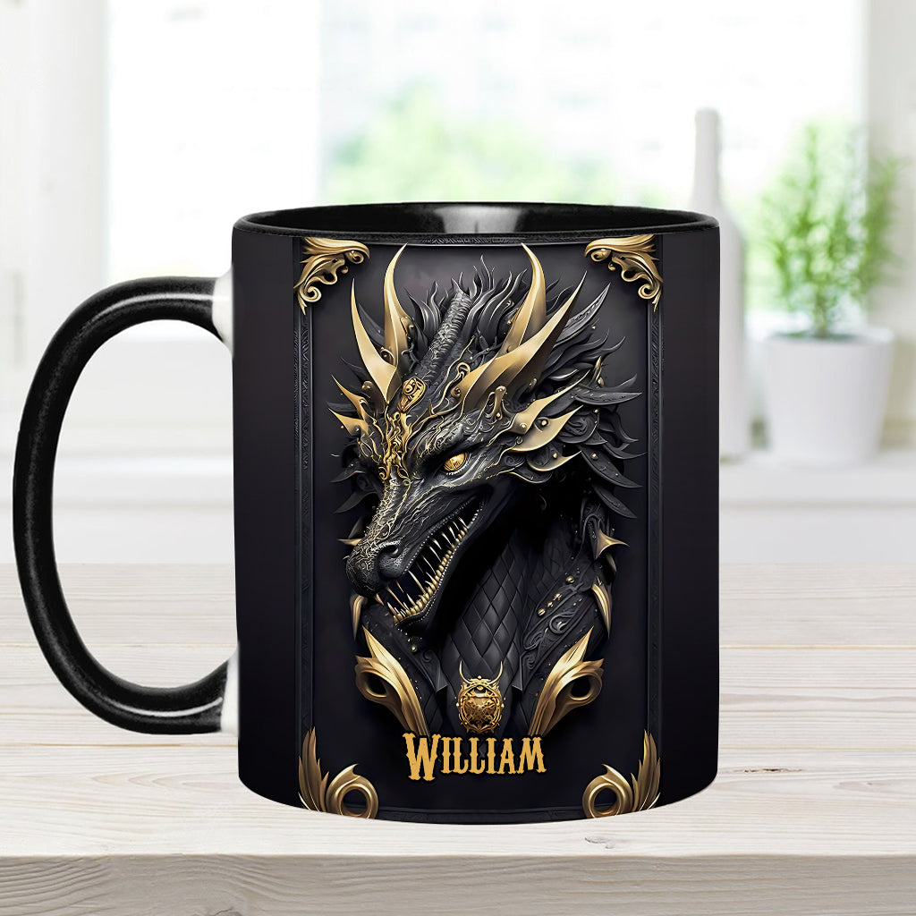 Mug personnalisé « J’adore les dragons »