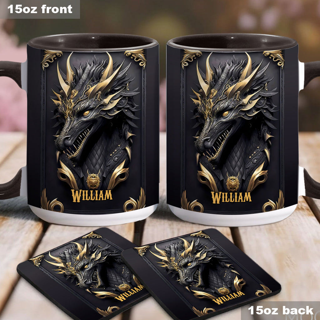 Mug personnalisé « J’adore les dragons »