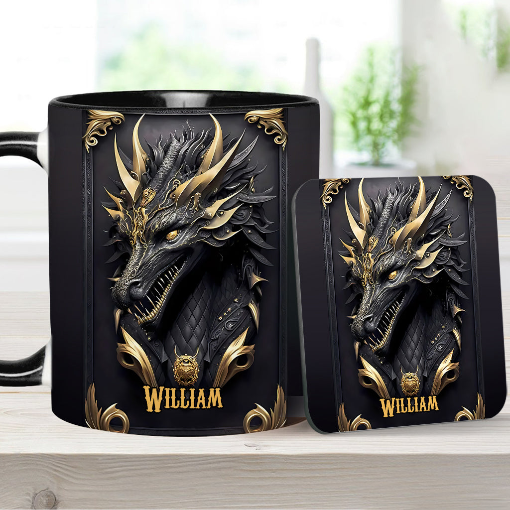 Mug personnalisé « J’adore les dragons »