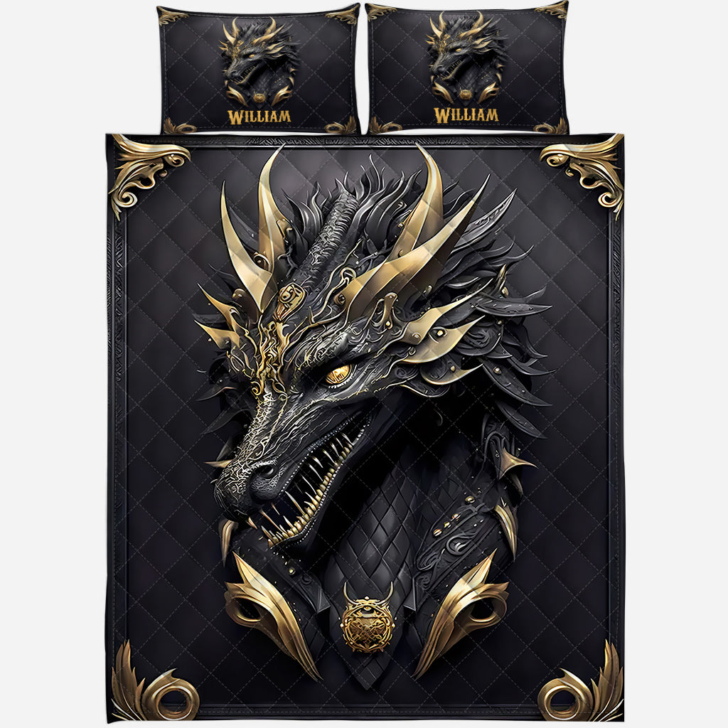 Love Dragons - Personalized Dragon Quilt Set