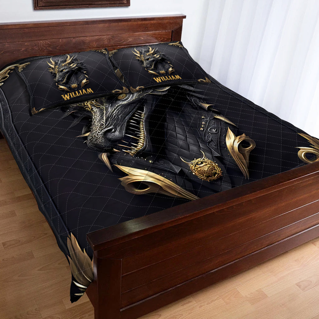 Love Dragons - Personalized Dragon Quilt Set