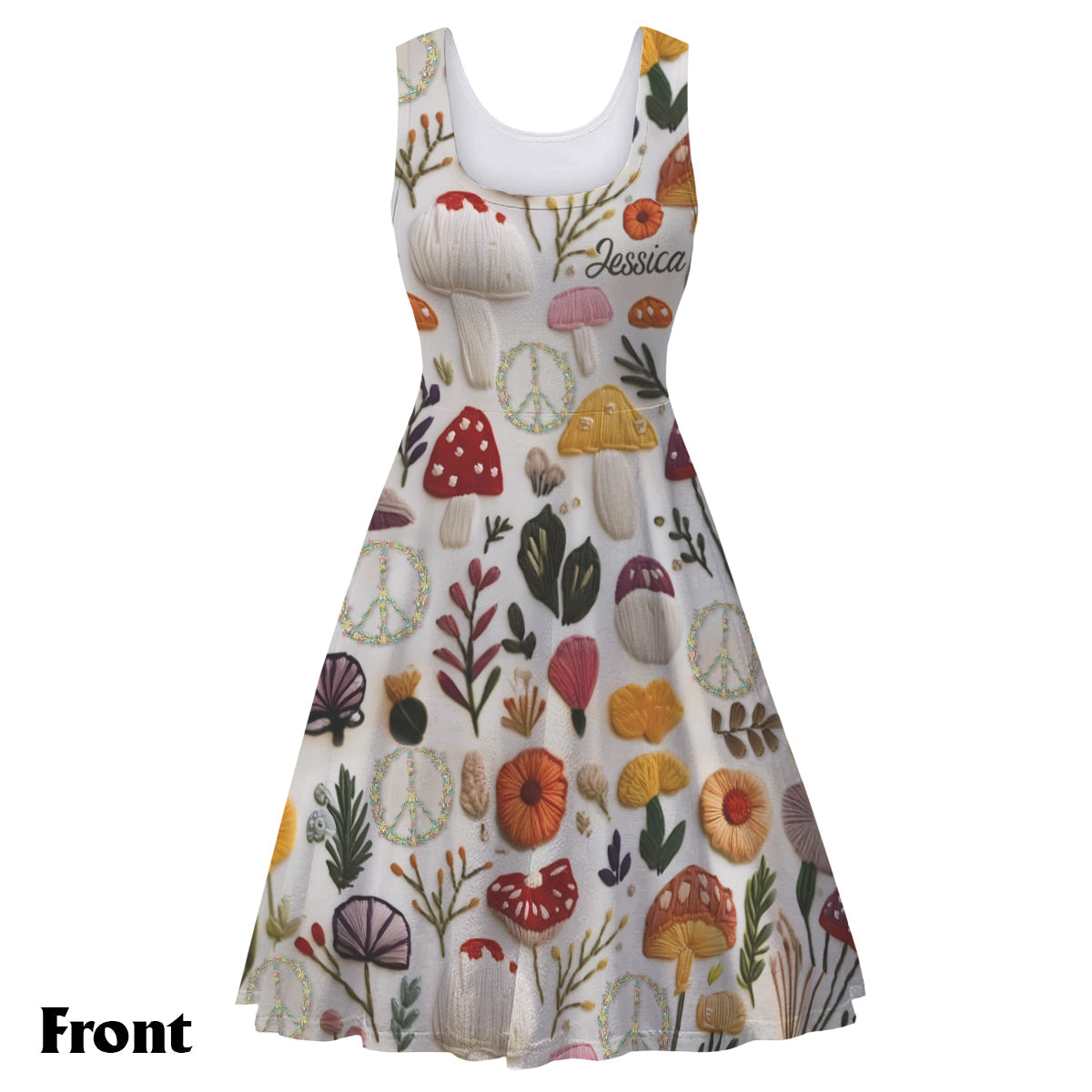 Hippie Soul - Personalized Hippie Sleeveless Dress