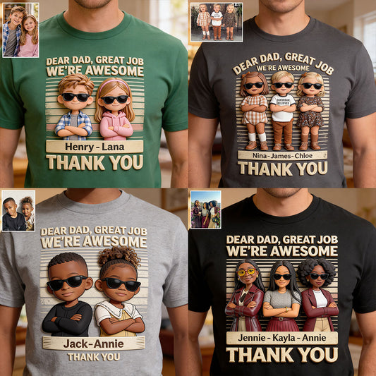 Super travail Papa - Chemise personnalisée pour père
