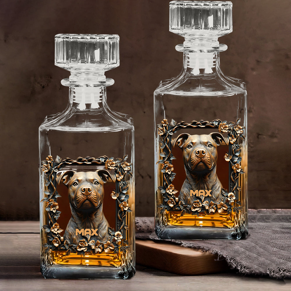 Coffret carafe à whisky personnalisée pour chien - Fier papa/Maman de chien