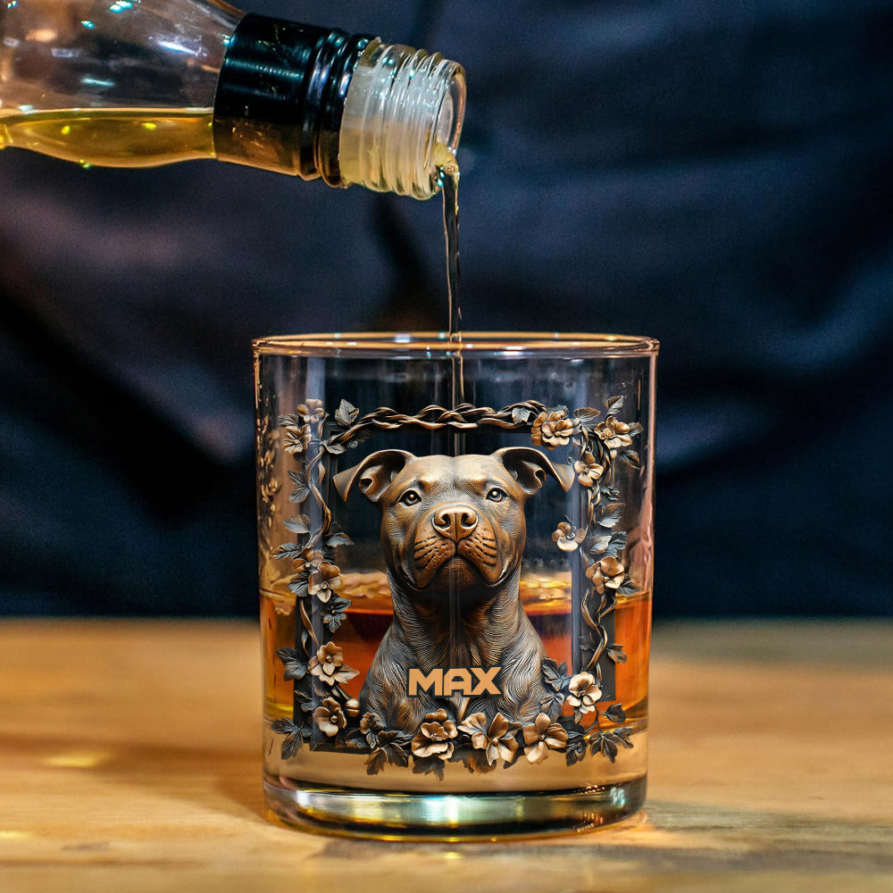 Coffret carafe à whisky personnalisée pour chien - Fier papa/Maman de chien