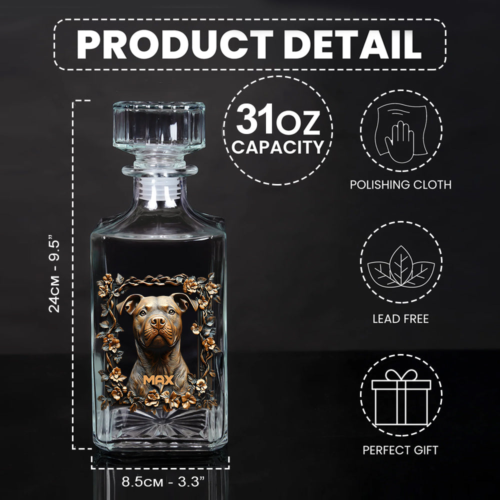 Coffret carafe à whisky personnalisée pour chien - Fier papa/Maman de chien