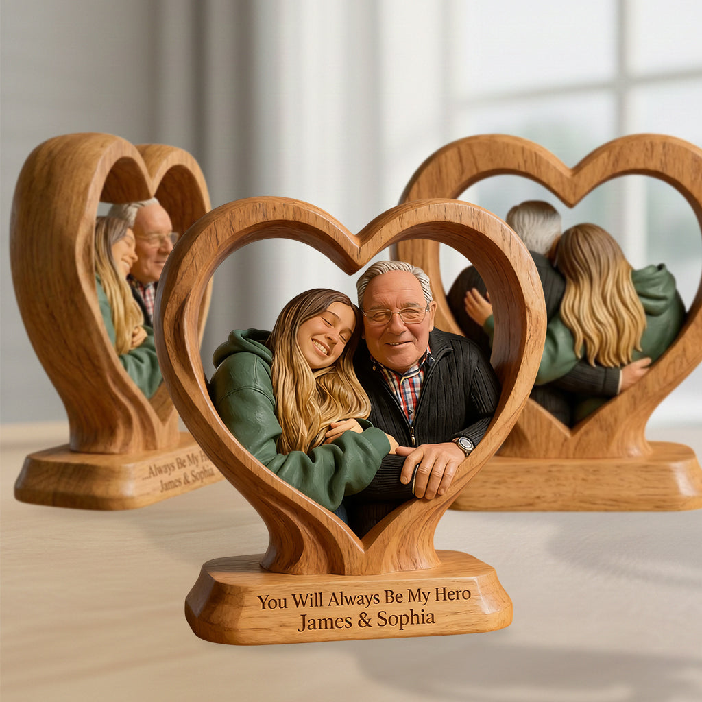 Vous êtes le meilleur papa - Figurine 3D personnalisée premium