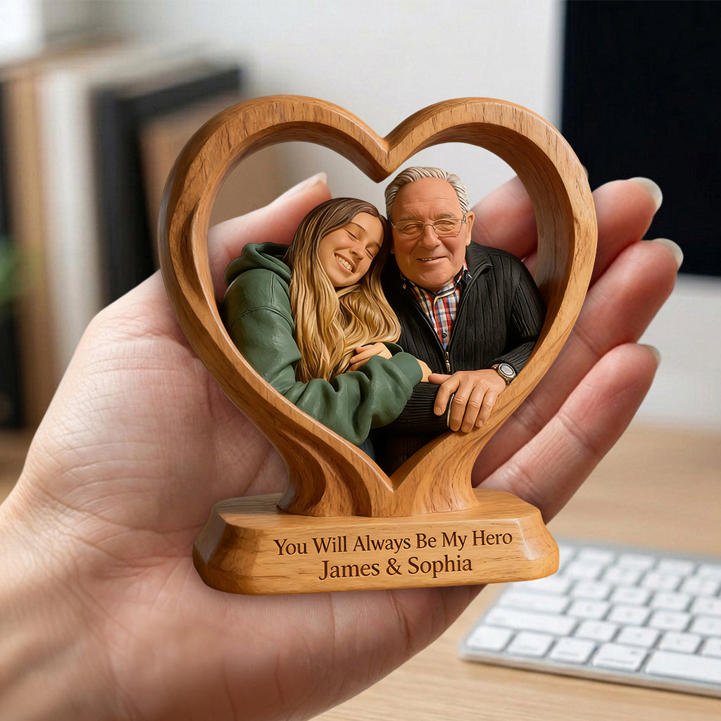 Vous êtes le meilleur papa - Figurine 3D personnalisée premium