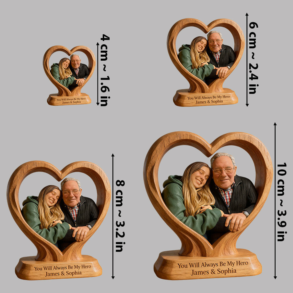 Vous êtes le meilleur papa - Figurine 3D personnalisée premium