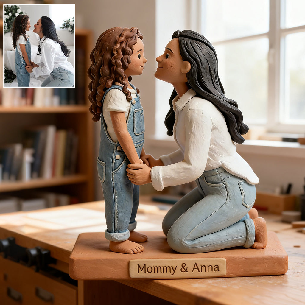 Cadeau idéal pour maman - Plaque acrylique personnalisée « Mère » en forme de carte de vœux