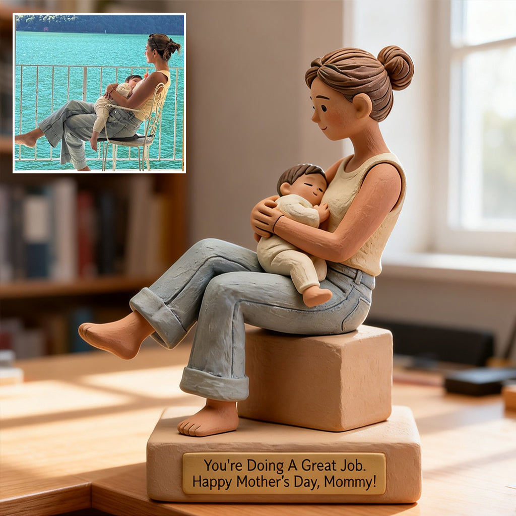 Cadeau idéal pour maman - Plaque acrylique personnalisée « Mère » en forme de carte de vœux