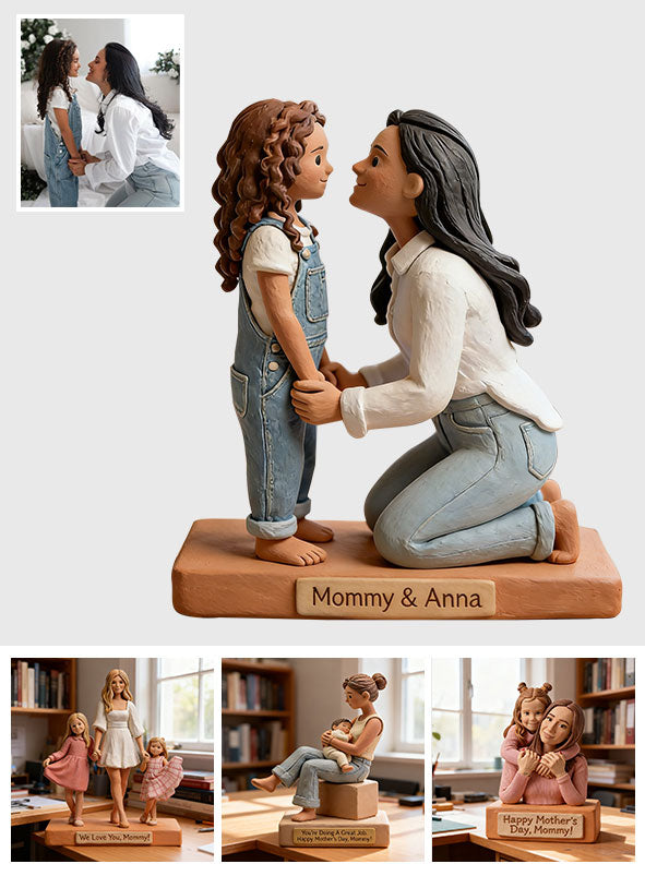 Cadeau idéal pour maman - Plaque acrylique personnalisée « Mère » en forme de carte de vœux