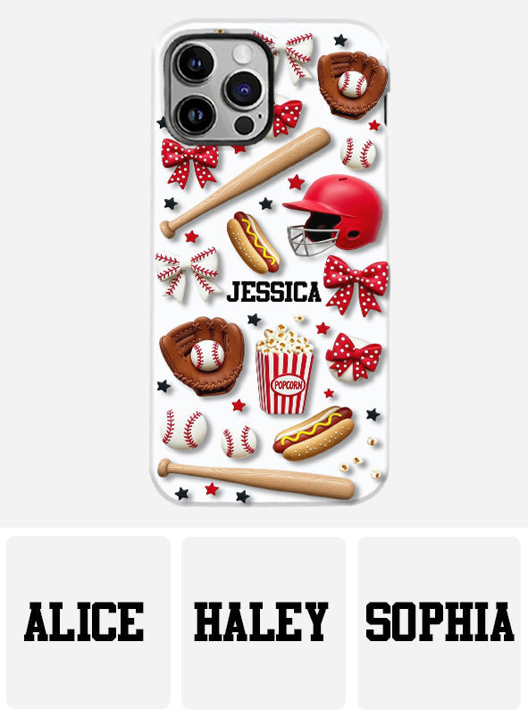Love Baseball - Personalized Baseball Full Print Phone Case