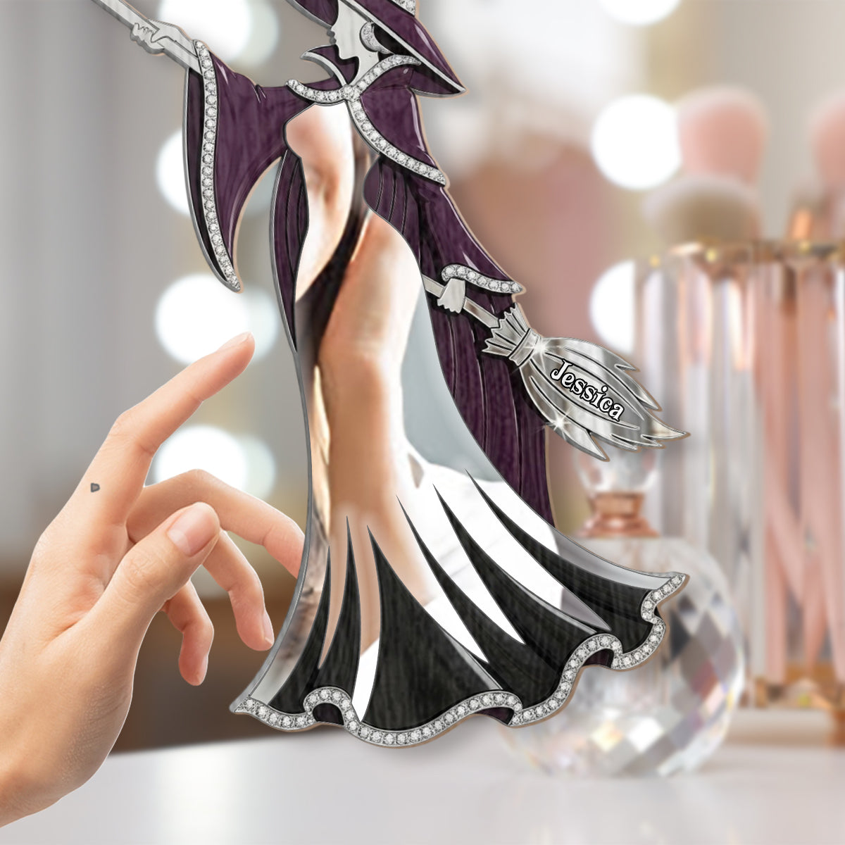 Magical Room Decor - Personalized Witch Wall Hanging Mirror