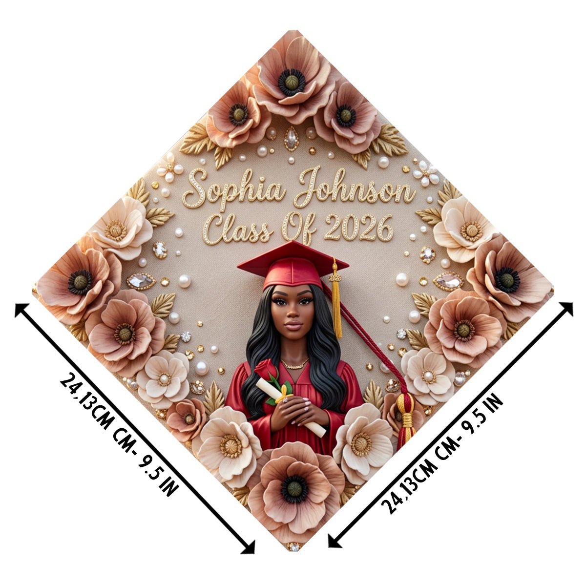 Custom Graduation Hat From Any Photo - Personalized Graduation Cap Topper