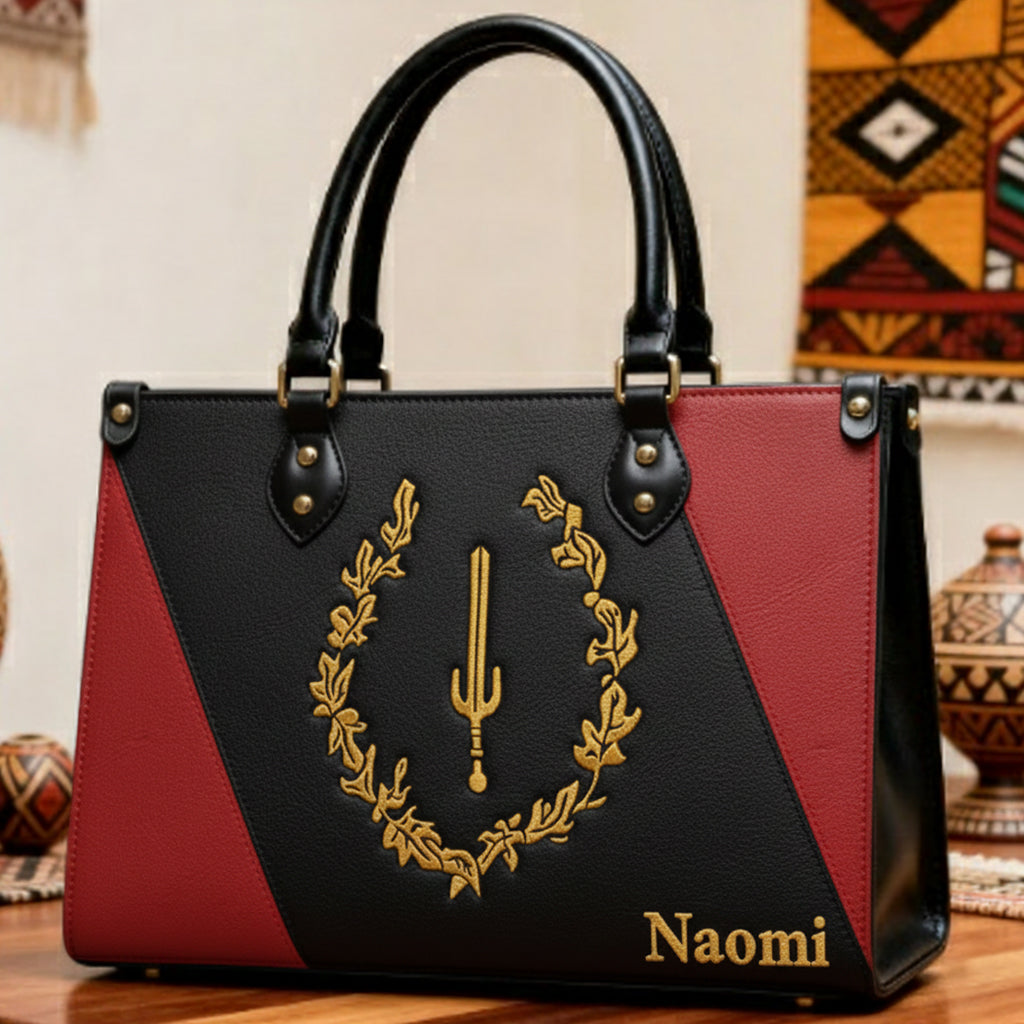 Mois de l'histoire du patrimoine afro-américain - Sac à main personnalisé en cuir afro-américain