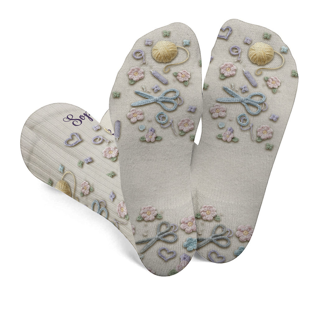 J'adore le crochet - Chaussettes personnalisées au crochet