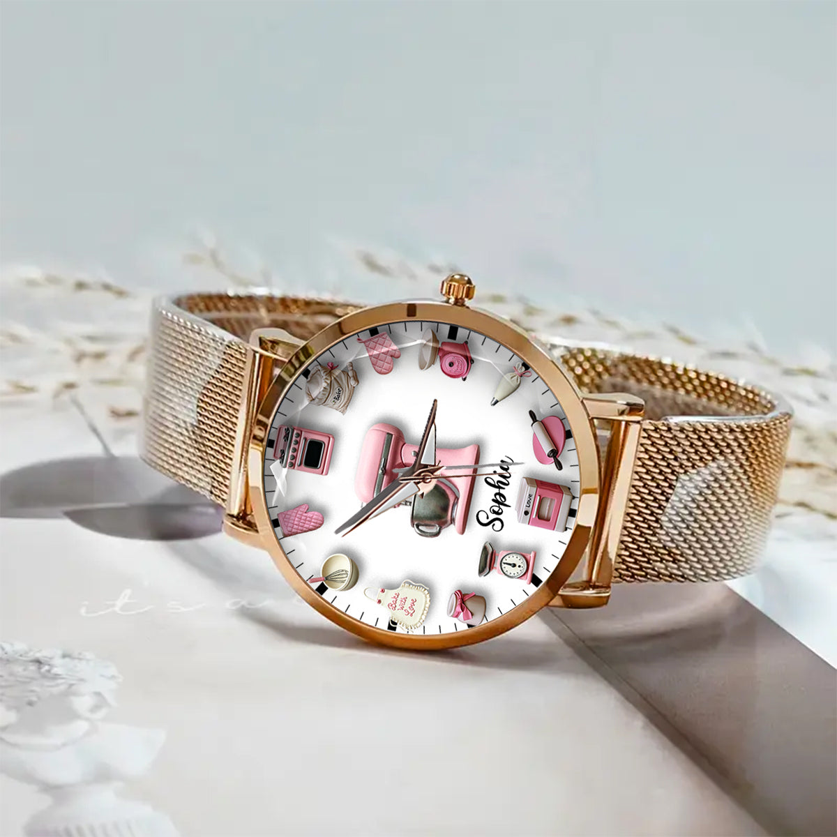 Love Baking - Personalized Baking Women Hand Watch
