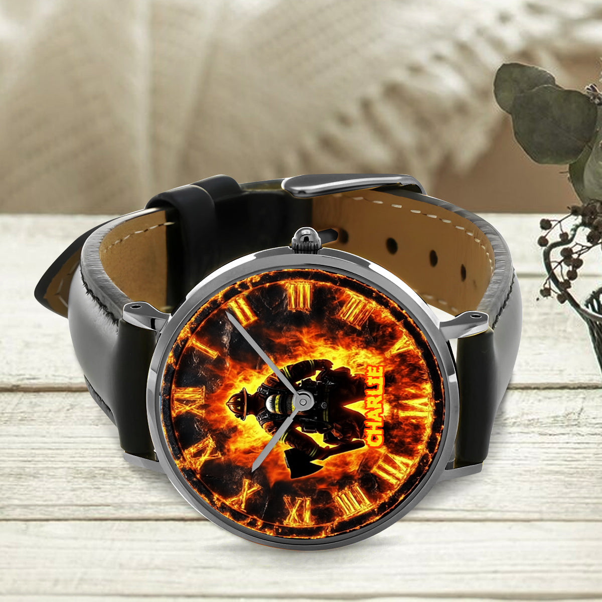 Fier pompier - Montre de poche personnalisée pour pompier