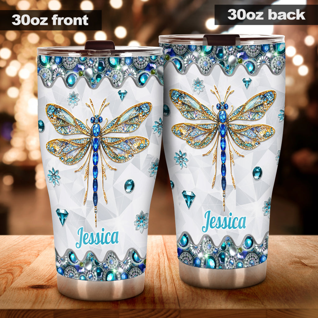 Magnifique libellule - Gobelet libellule personnalisé