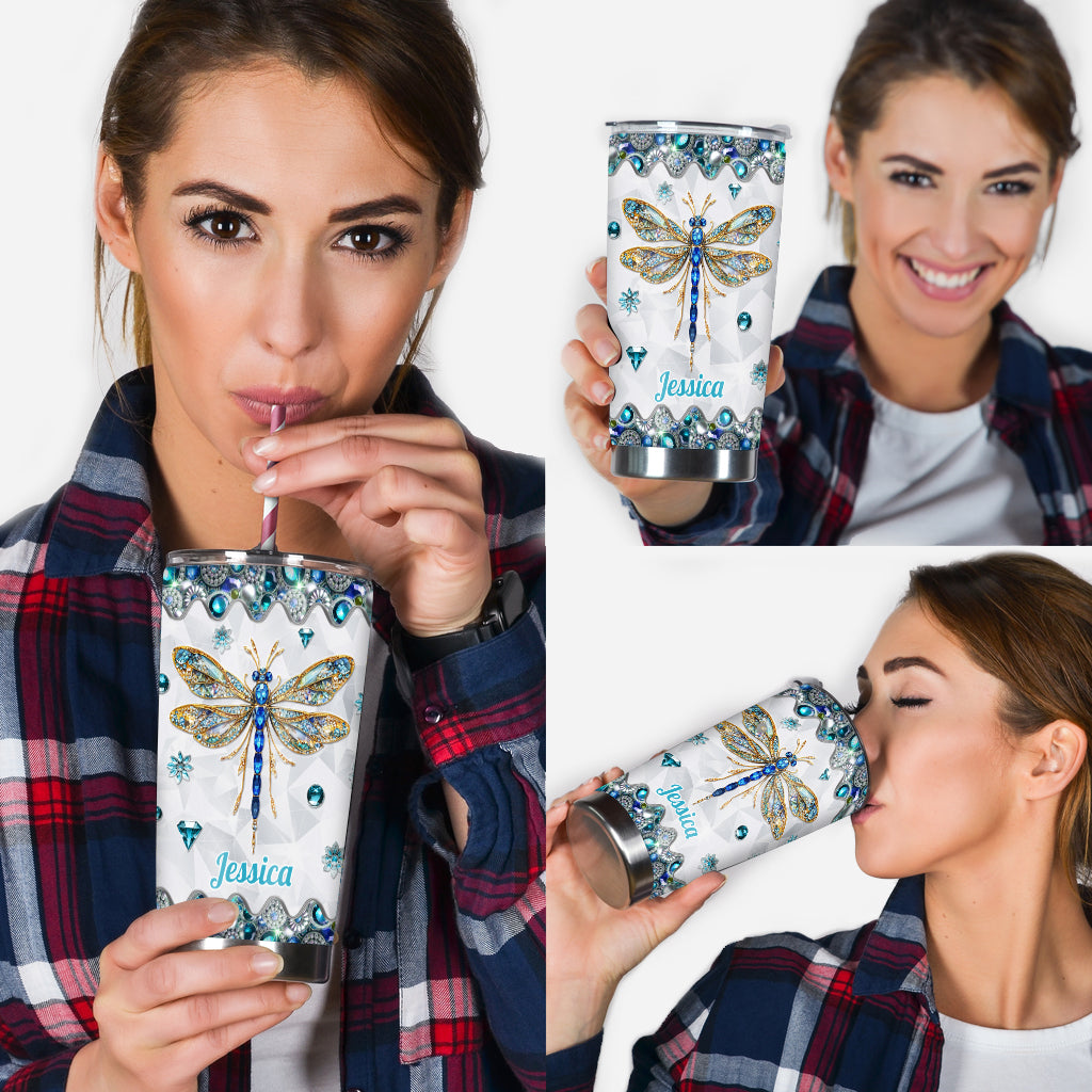 Magnifique libellule - Gobelet libellule personnalisé