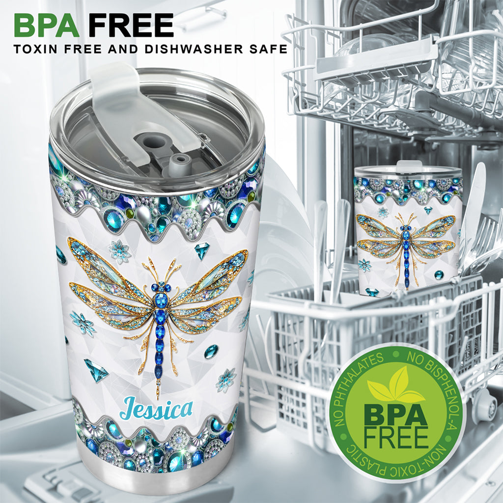 Magnifique libellule - Gobelet libellule personnalisé
