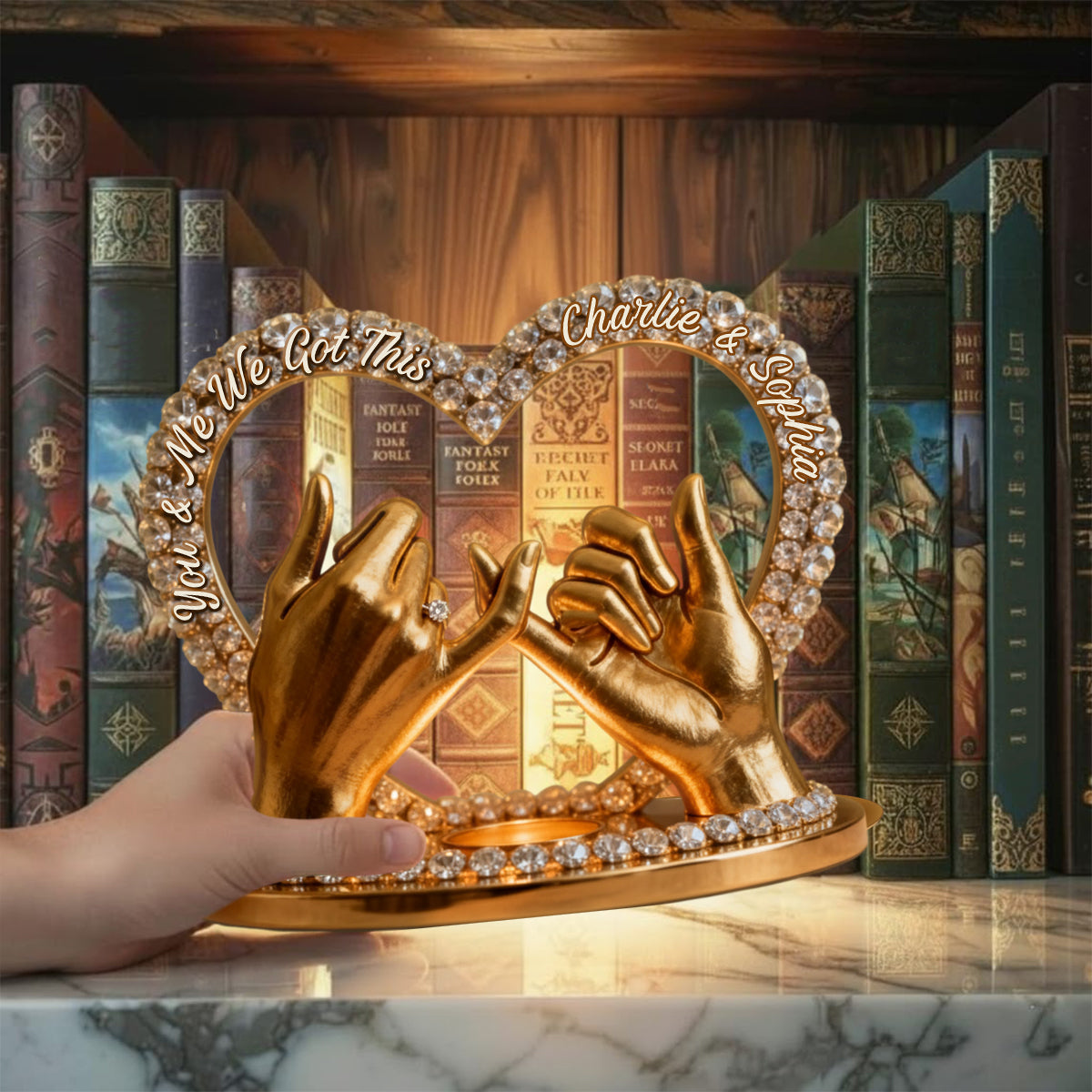 You & Me We Got This - Personalized Couple Candle Holder Sign