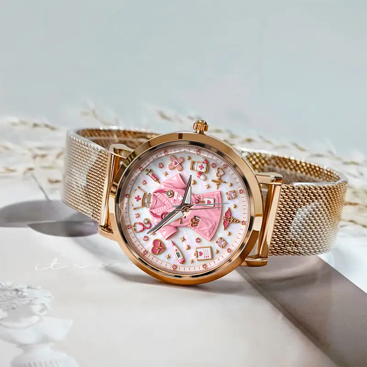 Vie d'infirmière - Montre Femme Personnalisée