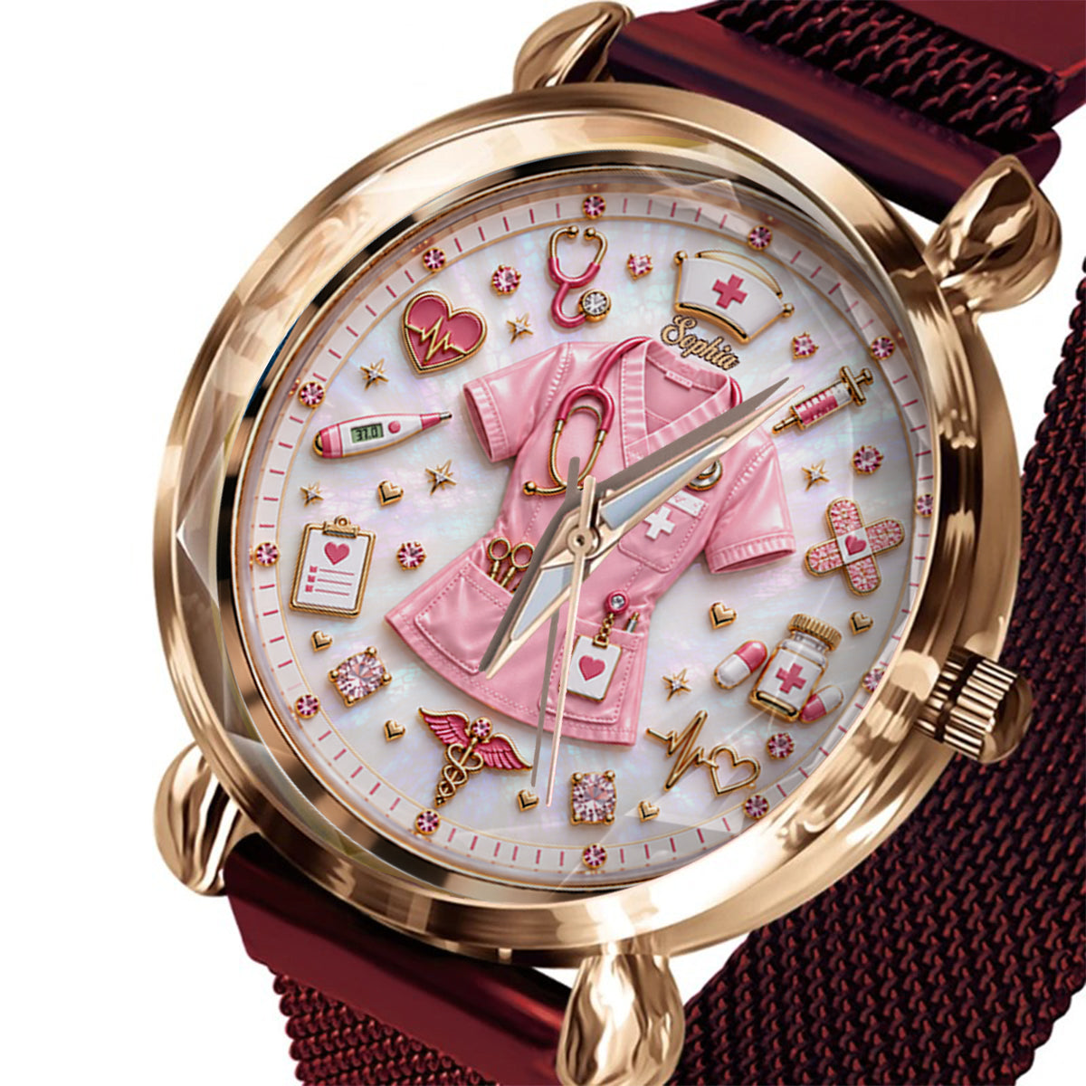 Vie d'infirmière - Montre Femme Personnalisée
