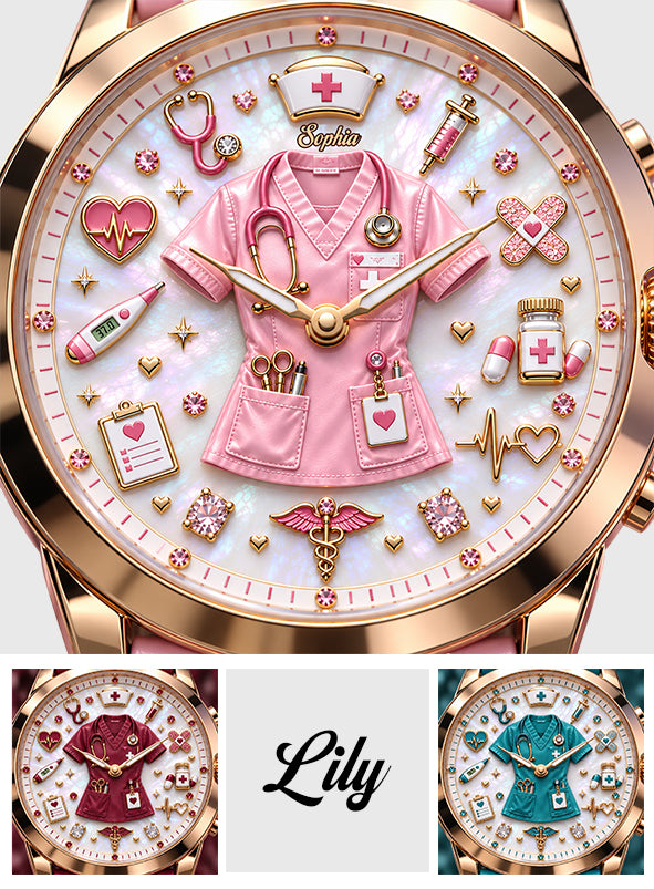 Vie d'infirmière - Montre Femme Personnalisée