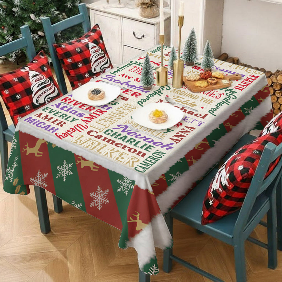 Nappe personnalisée « Famille heureuse »