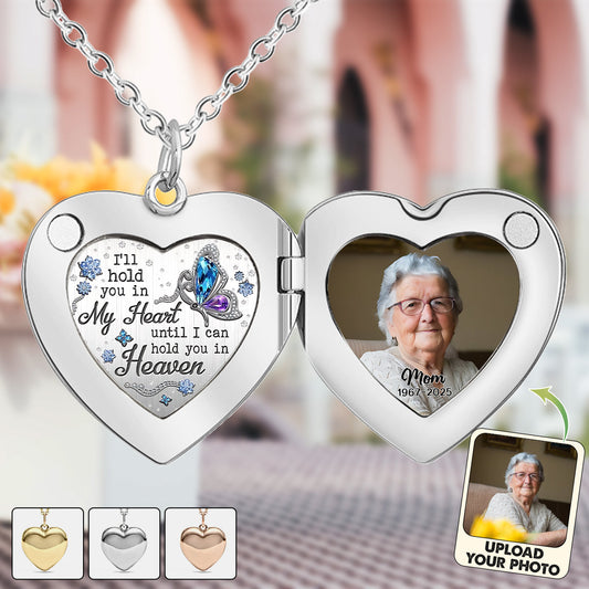 Forever In My Heart - Personalized Memorial Locket Pendant Necklace