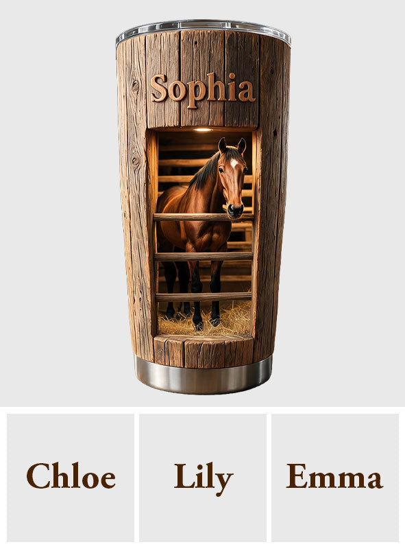 Life Is Better With Horses - Personalized Horse Tumbler