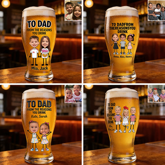 De La Raison Pour Laquelle Vous Buvez - Chope Personnalisée Pour Papa